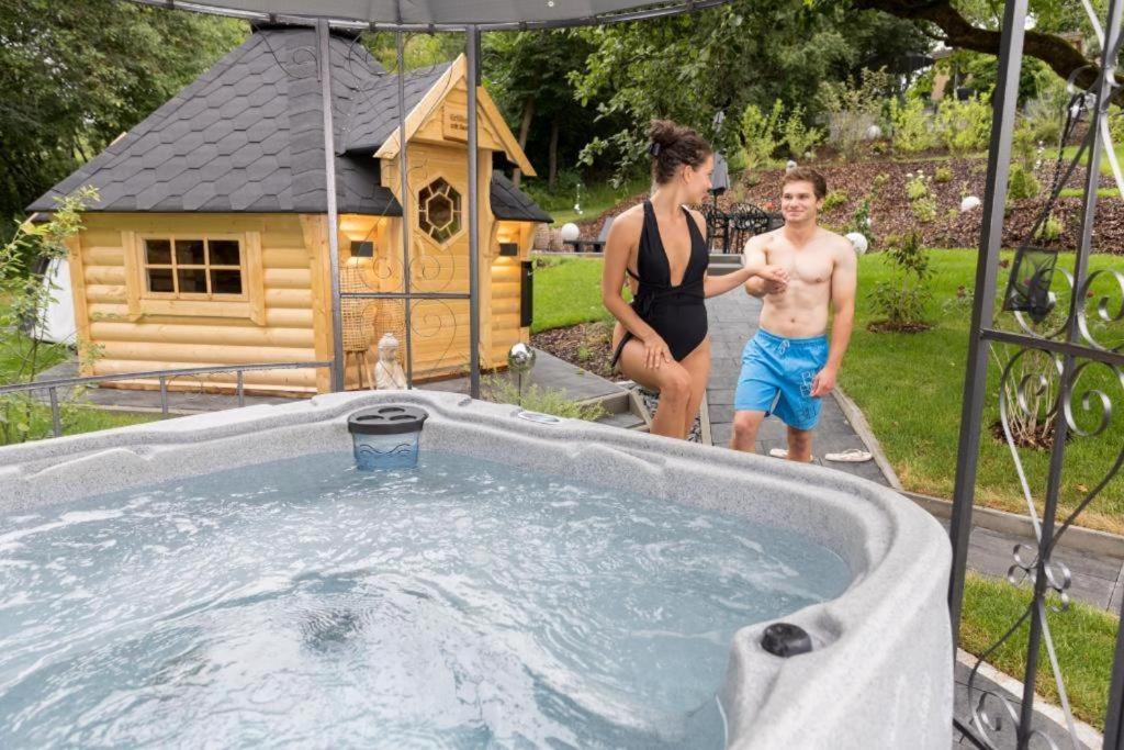 Chalet Vitaspa - Whirlpool & Sauna Privatspa Pegnitz Zewnętrze zdjęcie